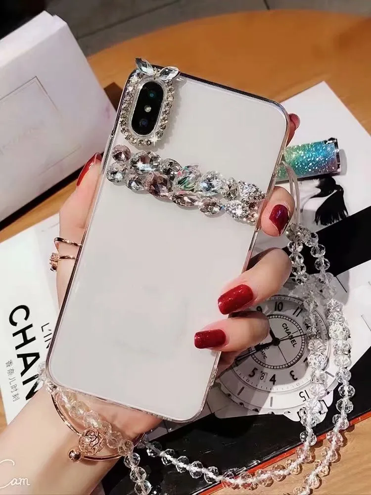 XINGDUO Lovebay Case For IPhone 6 6s 7 8 Plus Crystal Diamond Grain White Transparent Iphone X XS Max XR Soft TPU Shell |