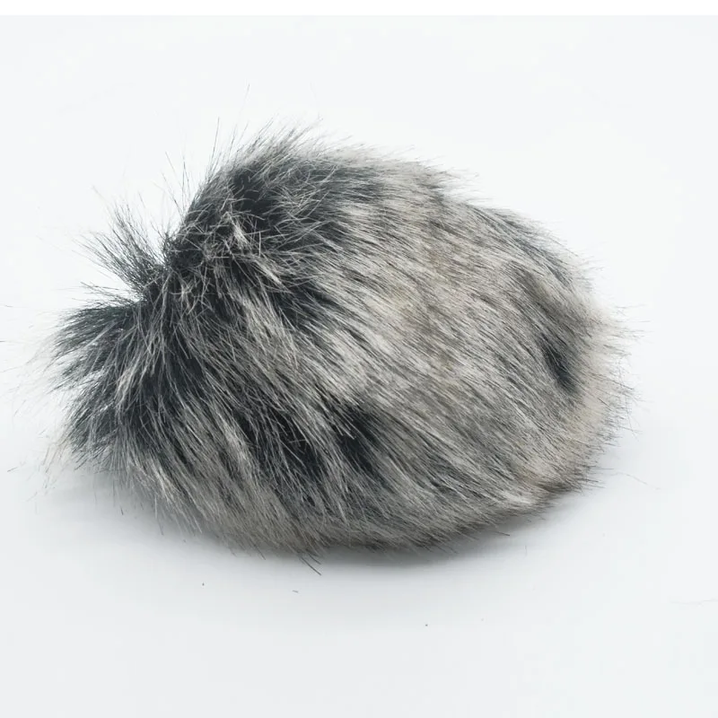 Уличный микрофон с меховым ветровым покрытием меховая Крышка для ветрового