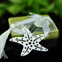 25 pieceslot baby shower baptism gifts sea star bookmarks for wedding giveaways engagement birthday gifts and souvenirs bk007