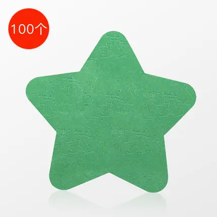 Green Star 100 шт./упак. «любящее сердце» в форме корейский принт мульташной Минни желая исследование открытка поздравительные открытки для записок - Цвет: Green Star