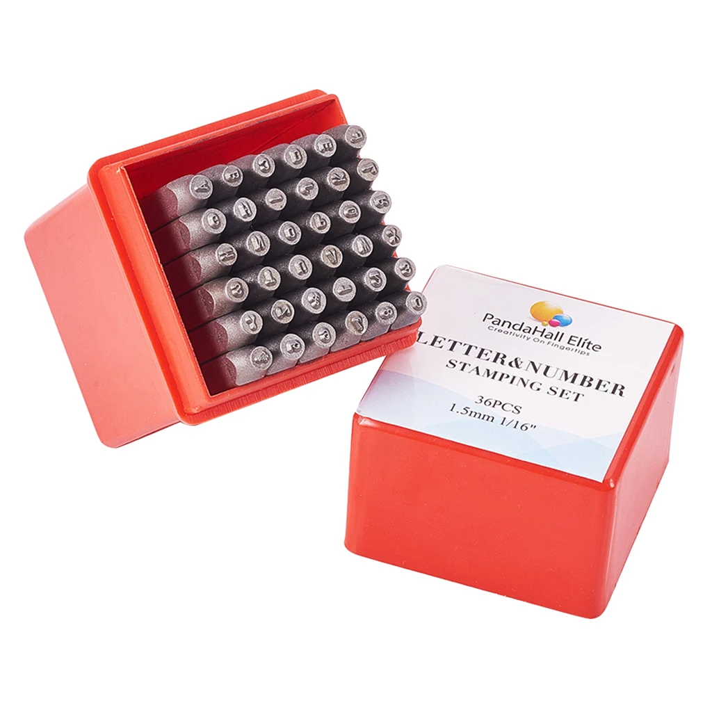 36 шт./компл. A-Z с принтом в виде букв& 0-8 номер металла штемпелюя стальные штампы ремесло Штамповочный Инструмент для кожаного изделия для изготовления ювелирных изделий, изготовление на заказ
