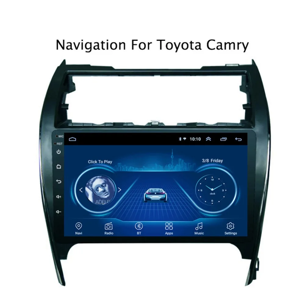 Супер тонкий сенсорный экран Android 8,1 gps навигация для toyota Camry 2012 2013 головное устройство планшеты стерео Мультимедиа Bluetooth