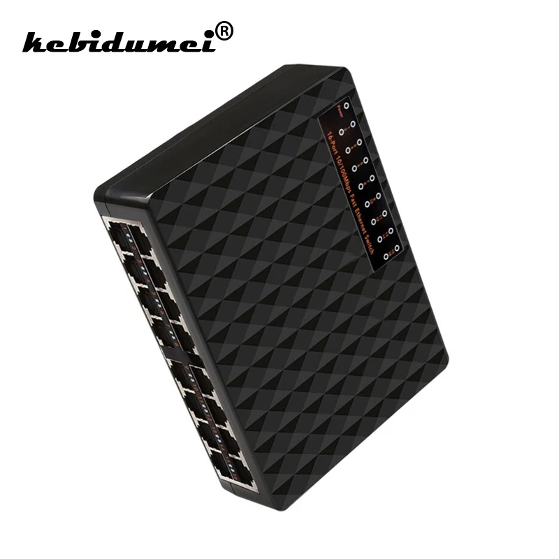 

Коммутатор kebidumei, 100 Мбит/с, 16 портов Fast Ethernet, LAN RJ45