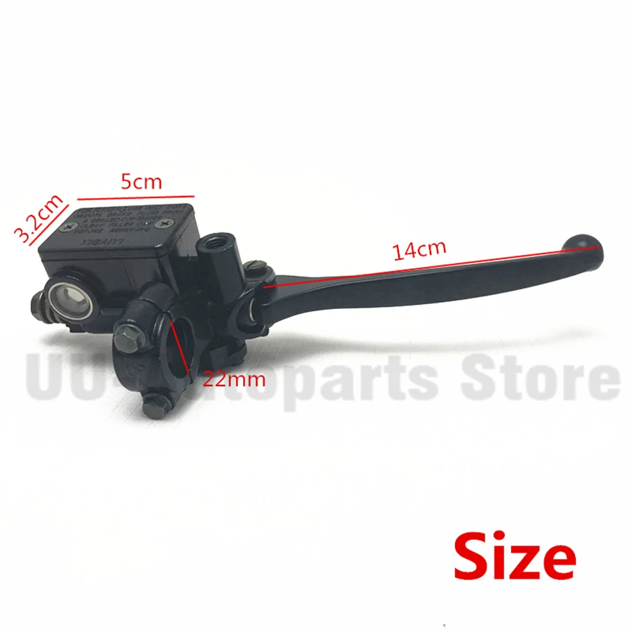 Правый Черный Универсальный передний Гидравлический тормозной цилиндр 22 мм 7/8