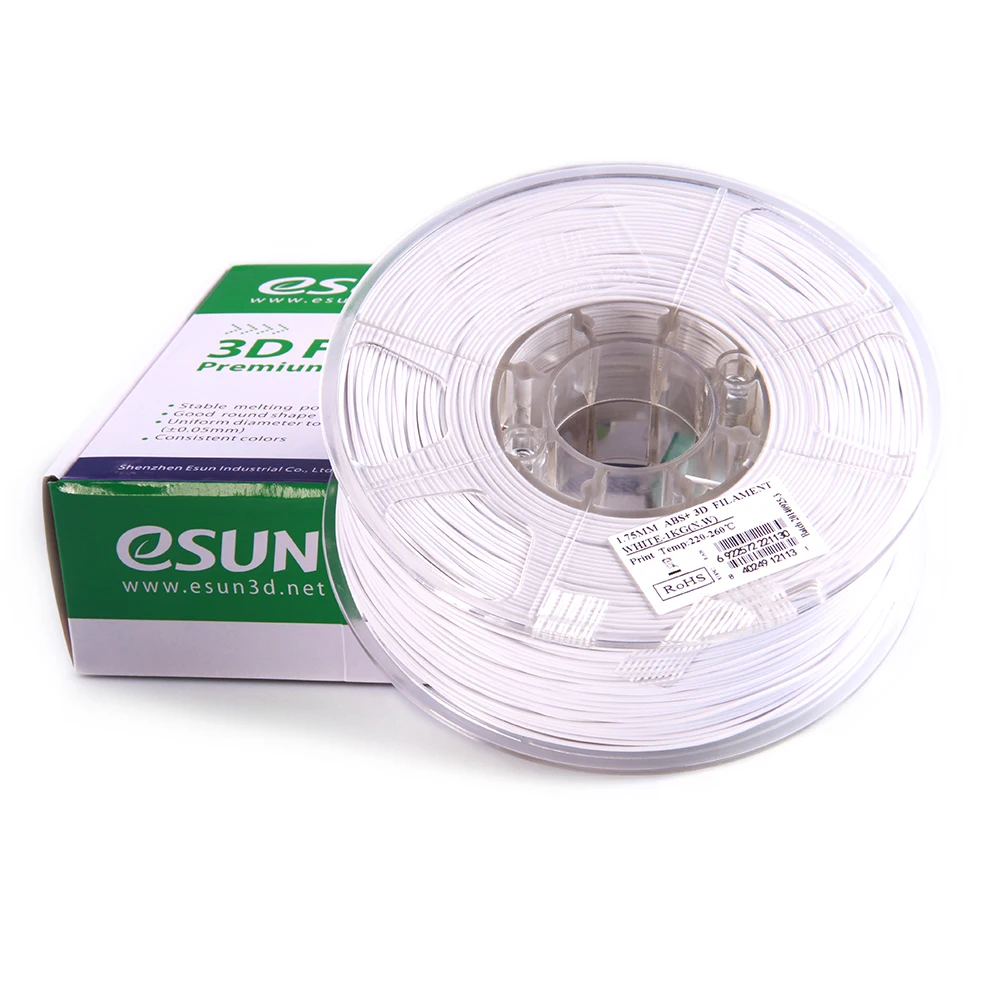ESUN ABS+ 1,75 мм ABS 3d принтер нить 1 кг катушка 2.2lbs расходные материалы материал заправки 3d принтер материал нити