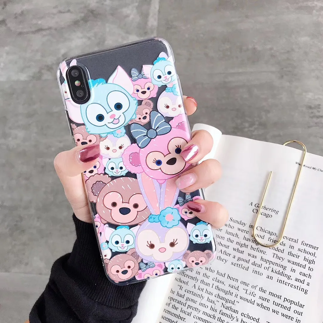 Lovely Cartoon Duffy ShellieMay Anime INS Gelatoni StellaLou cover for iPhone X 10 XS Max Xr 7 8 6 6s Plus Case Coque |