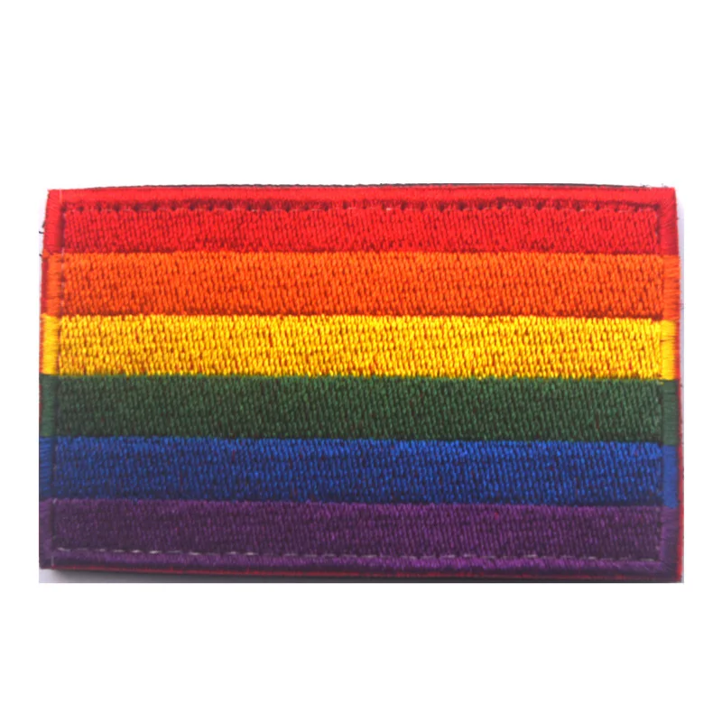 Радужный Флаг PACE для геев лесбиянок гордость LBGT Гей Гордость вышитая мировая