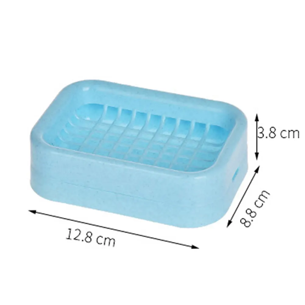 Plastic soap holder with drain bathroom accessory sink sponge drainage dish box | Дом и сад