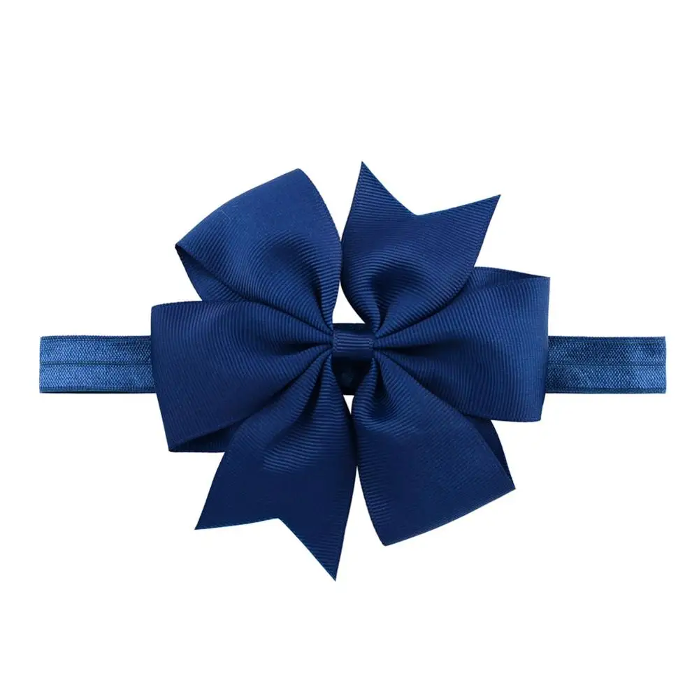 1 шт DIY большой Grosgrain лента-ободок с бантиком головные повязки с бантиком Волосы Резинки заколки для волос аксессуары 654 - Цвет: 1