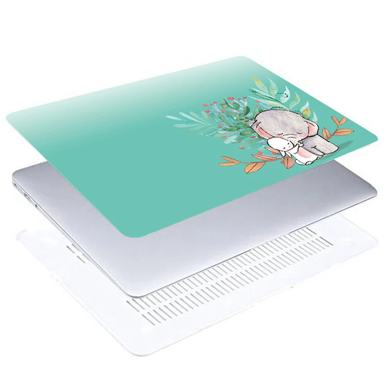 Блокнот с рисунком животных чехол для Macbook Air Retina 11 12 новый Pro 13 15 Touch bar A1706 A1707