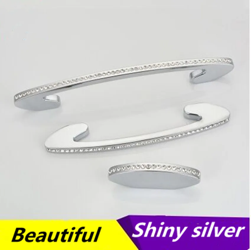 96 мм 128 современные модные Роскошные Алмазные ручки для украшения мебели виллы К9