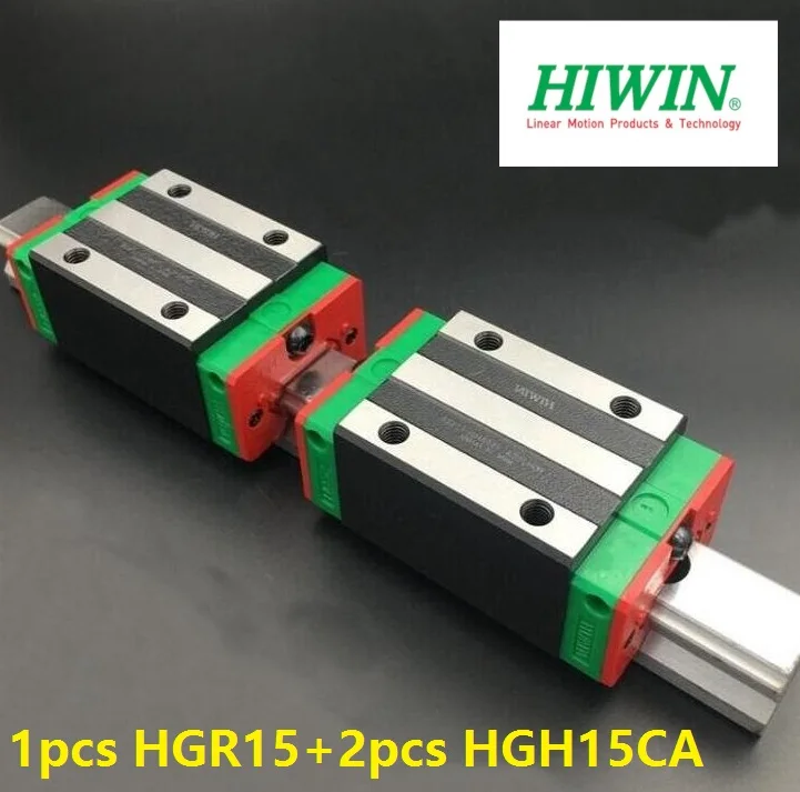 

1pcs Original Hiwin linear rail guide HGR15 1000mm/1100mm/1200mm/1300mm/1400mm/1500mm + 2pcs HGH15CA narrow blocks cnc router