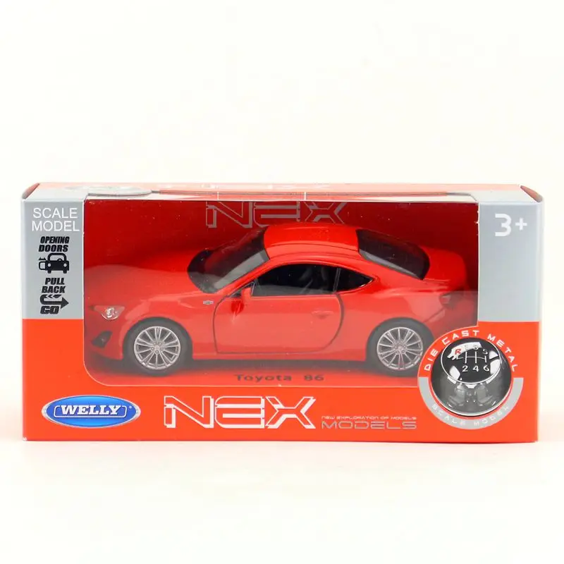 WELLY 1/36 детские игрушки TOYOTA 86 Литые металлические автомобильные для коллекции