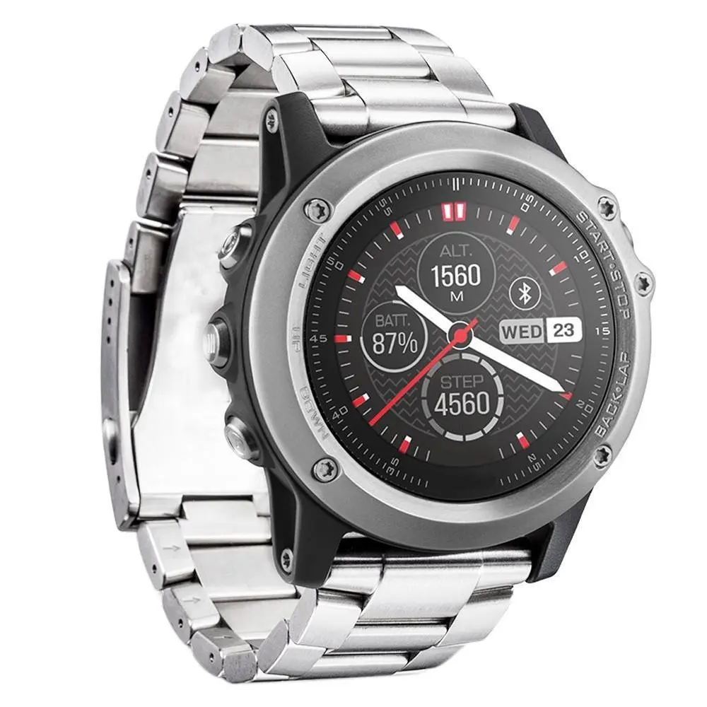 AMAZFEEL металлический ремешок для часов Garmin Fenix 3 из нержавеющей стали браслет 3HR/Fenix