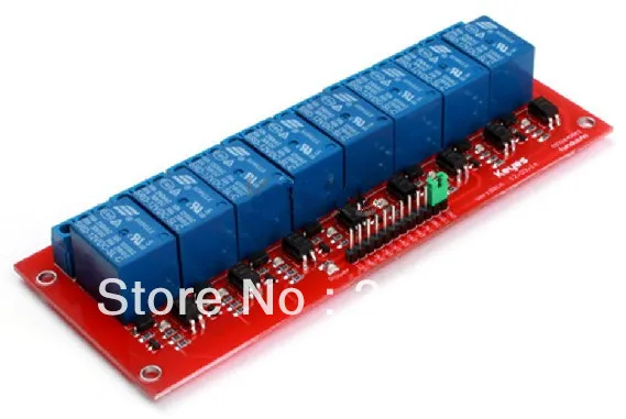 

Free Shipping!!! 5pcs 8-channel relay module relay expansion board with optocoupler isolation control panel module sensor