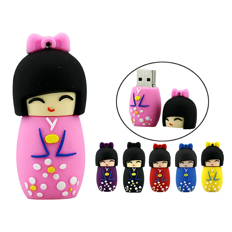 U диск японские куклы девушки кимоно Usb флеш накопитель 4GB/8GB/16GB/32GB/64GB флэш память