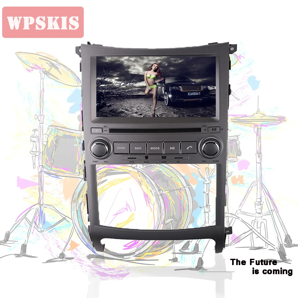 Автомобильный DVD GPS мультимедийный плеер 4 Гб 64 ГБ Android 10 подходит для Hyundai VERACRUZ IX55