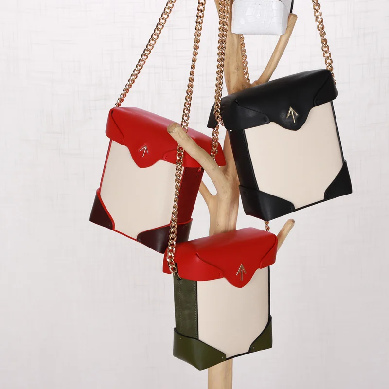 Модная маленькая квадратная мини сумка из натуральной кожи женская наплечная