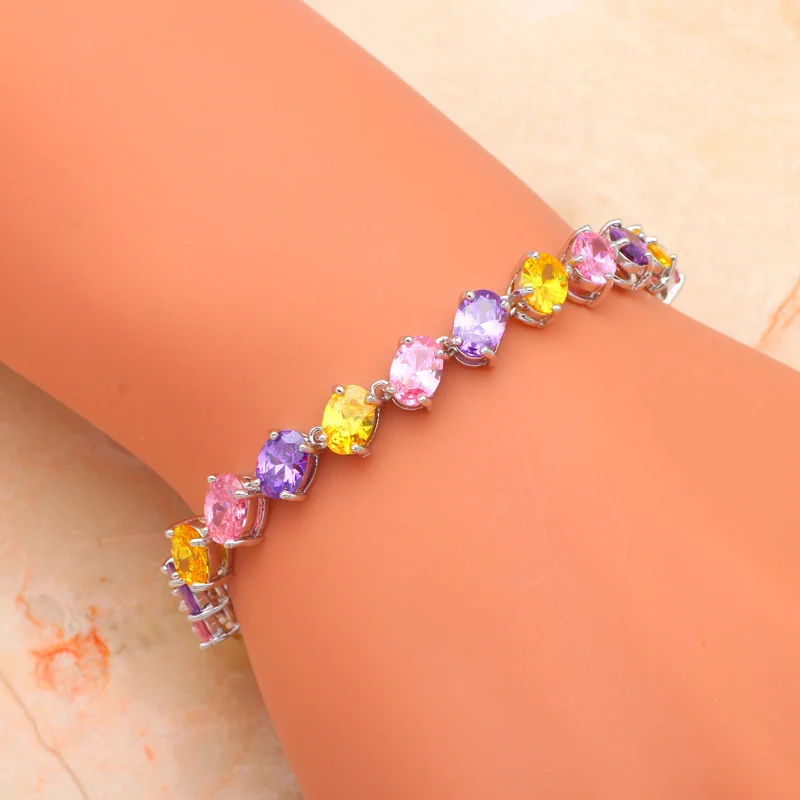 ROLILASON девочек партия хит продаж Цвет Циркон Серебро здоровья Никель свинец