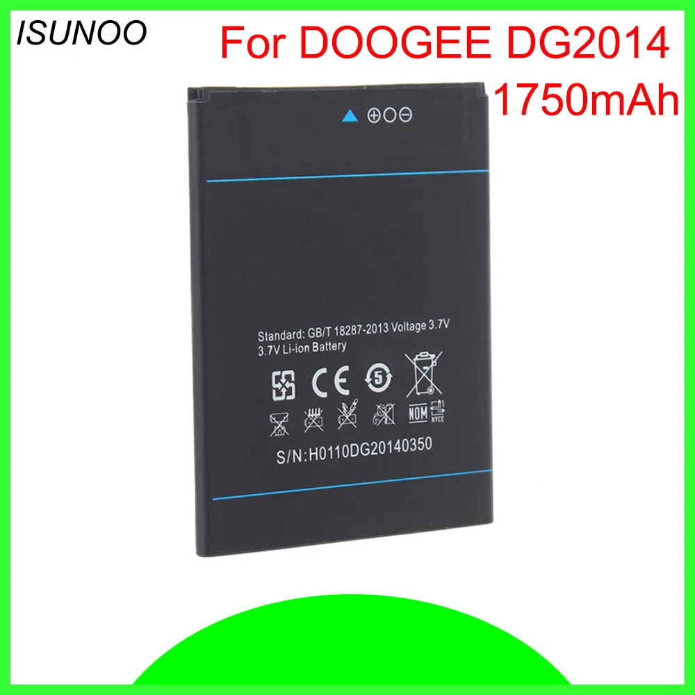 Сменный аккумулятор ISUNOO для смартфона DOOGEE Turbo DG2014 1750 мАч|Аккумуляторы мобильных