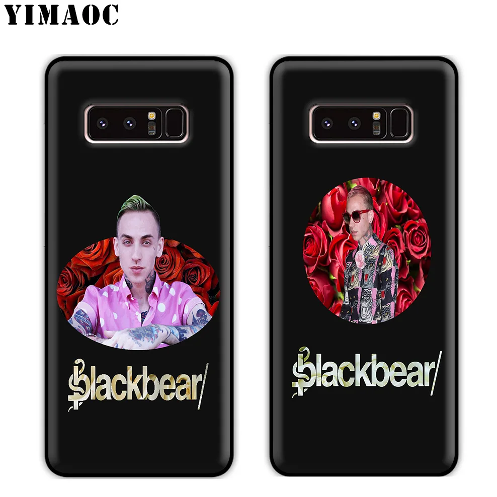 YIMAOC Blackbear Black Bear Rapper Soft Silicone Case for Samsung Galaxy Note 10 Plus 9 8 A9 A8 A6 2018 A5 A3 2017 2016 |