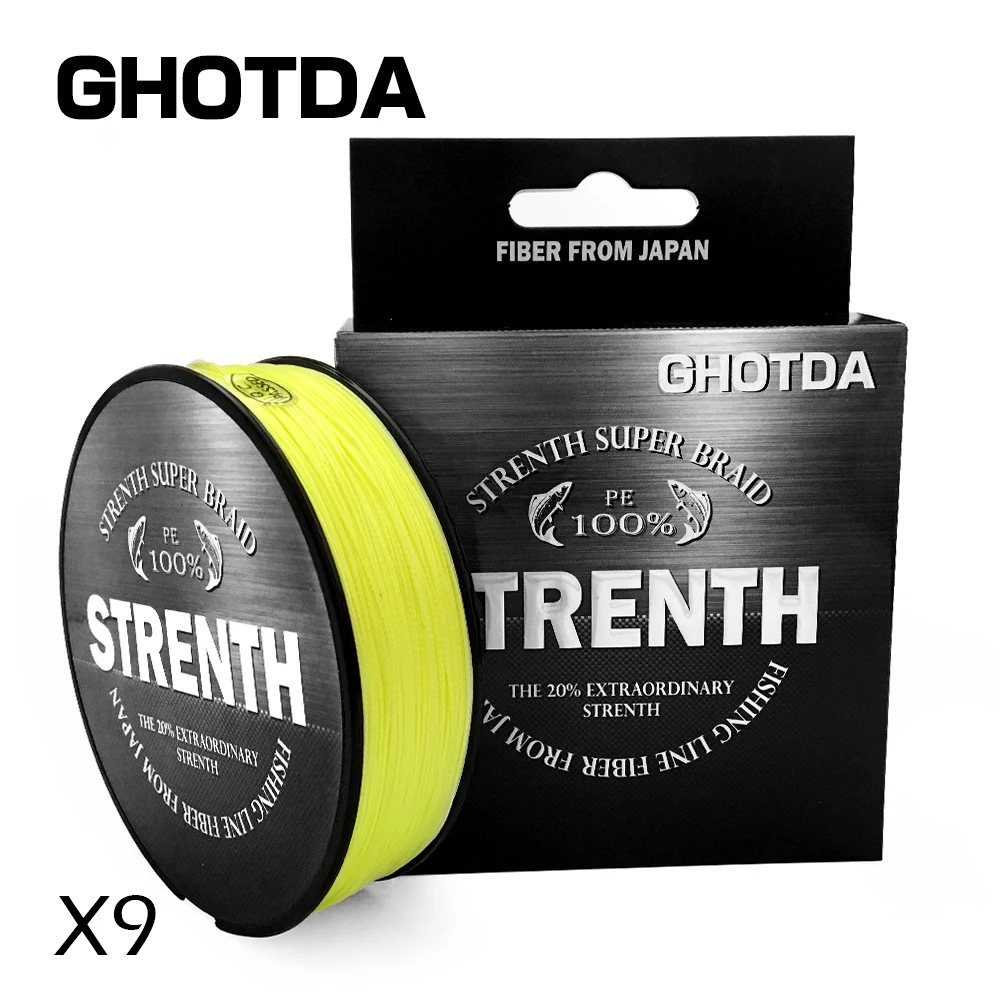 GHOTDA 150 м леска 20-100LB плетеная гладкая многонитевая PE рыболовная для морской