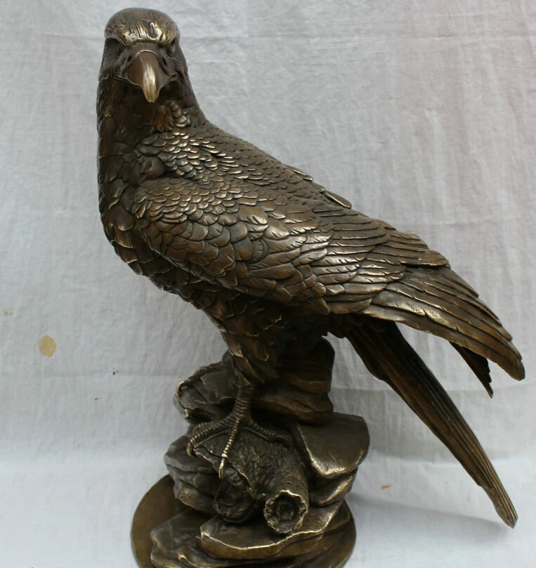 Песня voge gem S2560 24 &quot китайская Бронзовая Медная скульптура Tercel Fly Bird Eagle