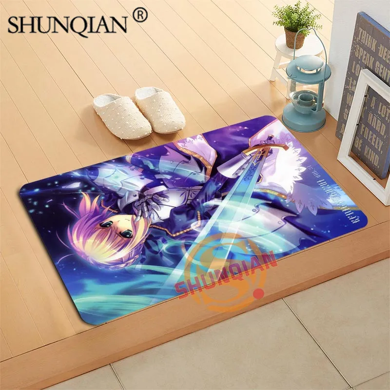 

Fate Stay Night Doormat Custom Your Mats Print slip-resistant Door Mat Floor Bedroom Living Room Rugs 40x60cm 50x80cm