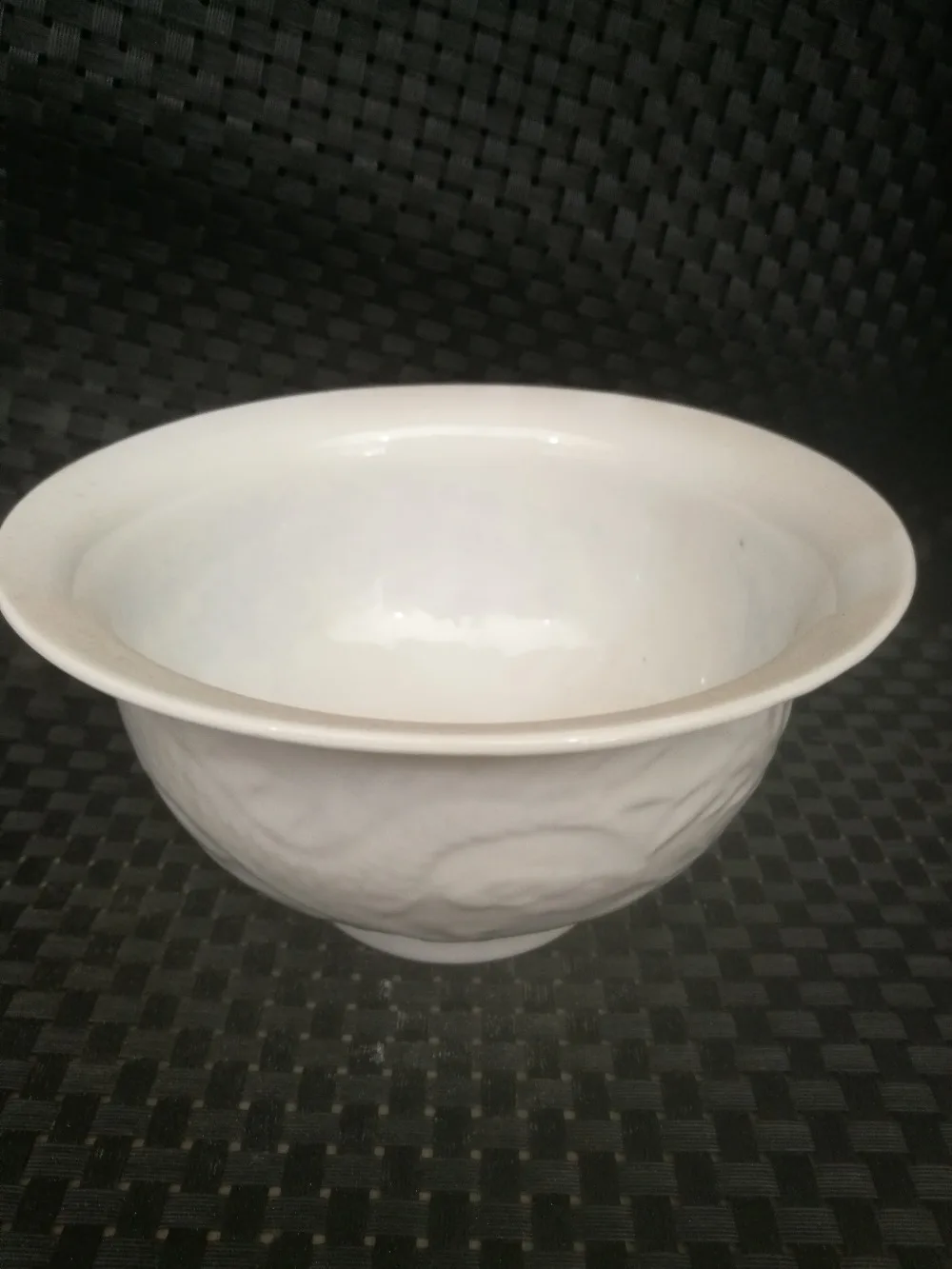 Китайский Старый Фарфор белый фарфор чаша дракона и феникса|Статуэтки миниатюры|