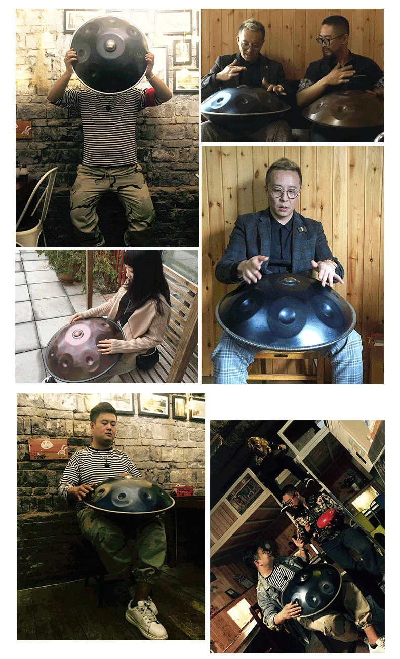 Новое поступление ручной барабан Handpan профессионального класса беззаботный воздушный духовой барабан инструмент стальной язык барабан для любителей музыки