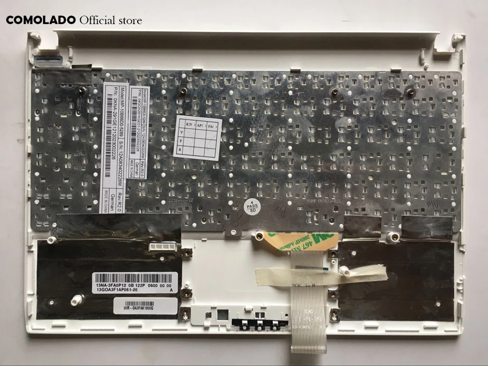 GR Германия клавиатура для ASUS Eee pc 1025 1025C 1025CE с белой рамкой белые клавиши