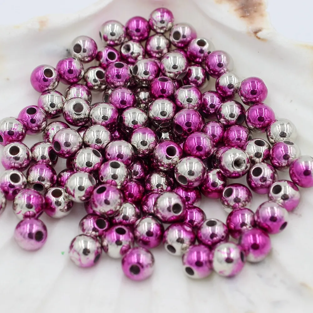 Бусины из искусственного жемчуга радужного цвета 8 мм 2018 шт./лот|Бусины| |