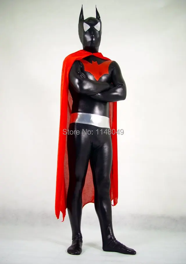 Мужской костюм Beyond блестящие мужские Костюмы супергероев с красной накидкой|costume