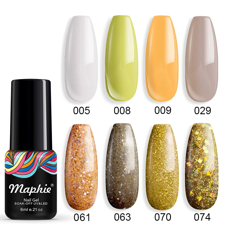 KIT 05 Maphie 8 шт./лот температура УФ-гель для ногтей термо Хамелеон Led лак для ногтей наборы Полупостоянный блеск гель лак Эмаль - Цвет: KIT 05