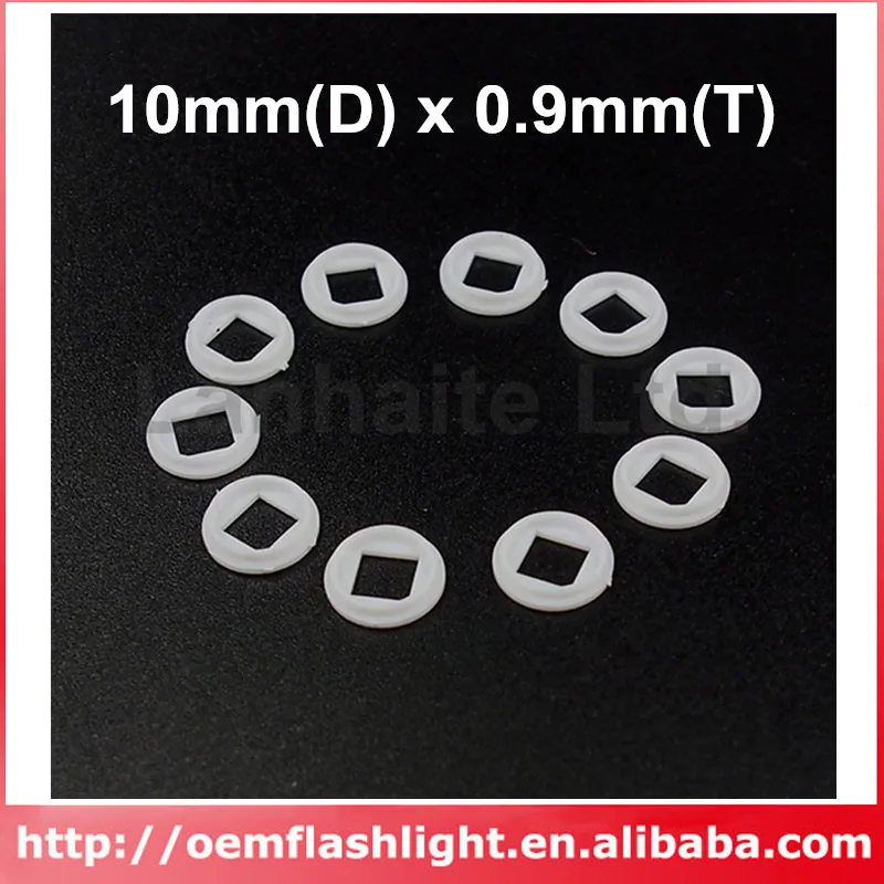 

5050 LED Gaskets for 9mm Reflector Hole 10mm (D) x 0.9mm (T) (10 pcs)