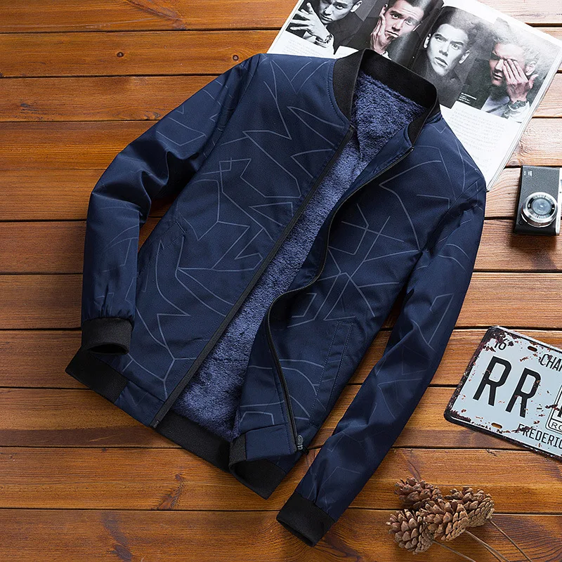 Мужская ветровка Veste Homme Повседневная Вельветовая куртка с воротником стойкой