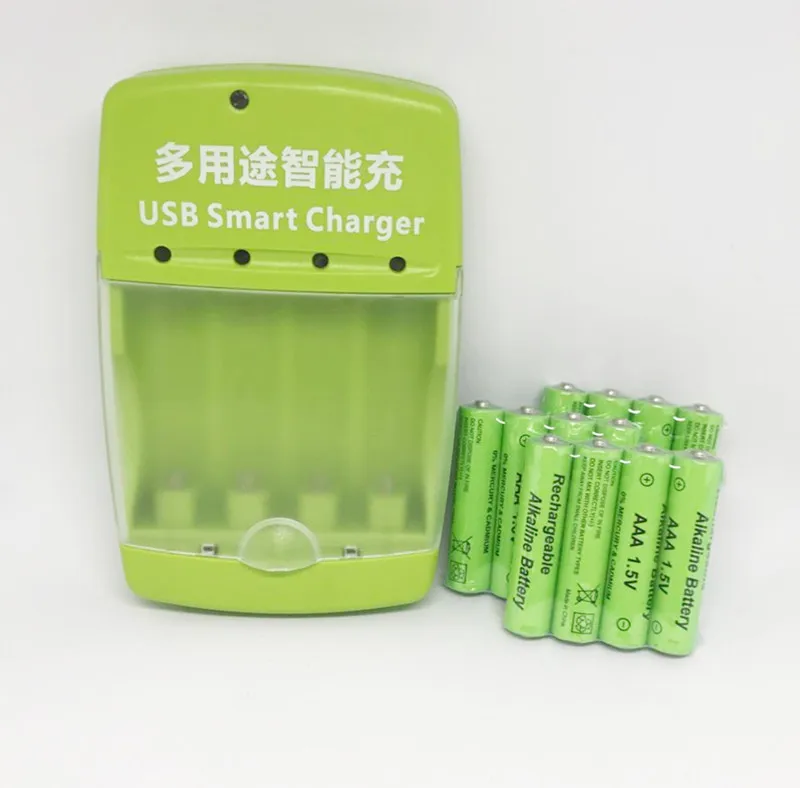 Cncool 12 Упаковка новый бренд AAA 2100 mah 1 5 V Щелочная батарея перезаряжаемая + шт USB