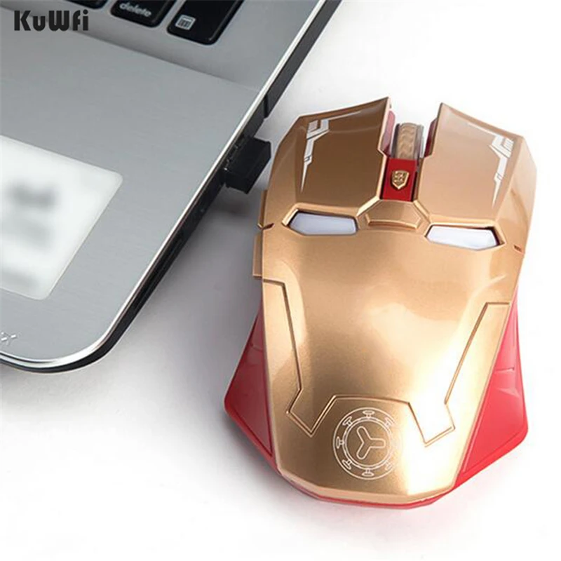 Беспроводная игровая мышь KuWFi 2 4 ГГц с USB нано приемником для ноутбука компьютера