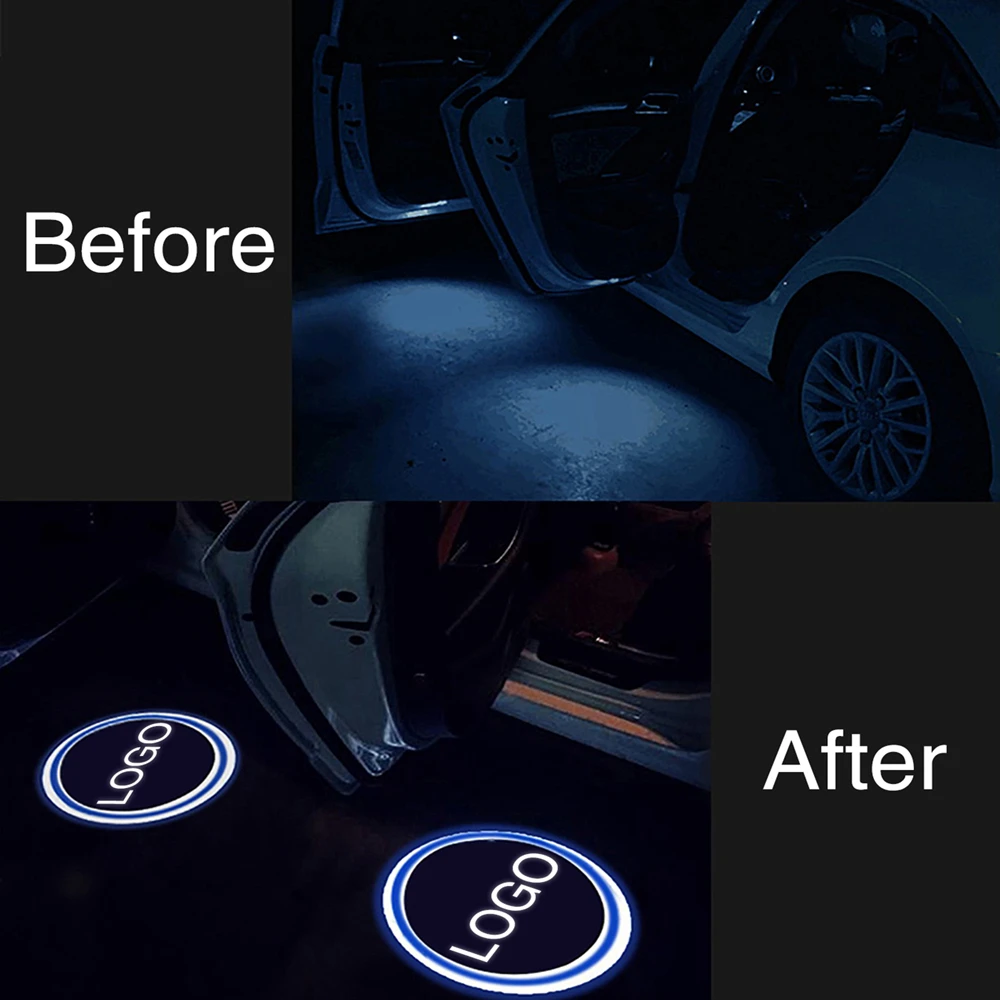 2 шт. проектор Ghost Shadow Light Добро пожаловать лампы лазерный проектор логотипа Автомобильная дверь с электроприводом Предупреждение задние габаритные огни 12В светодиодный автомобиль декоративные аксессуары