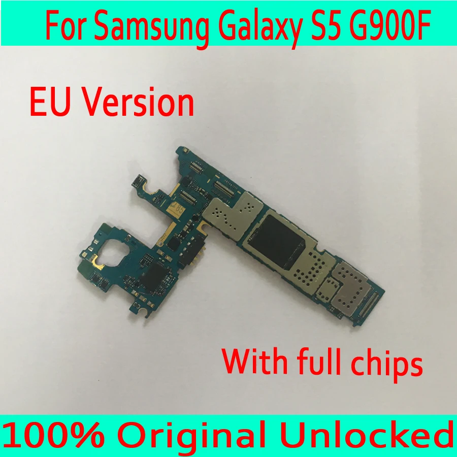С системой Android 16 Гб для samsung Galaxy S5 G900F материнская плата, оригинальная разблокированная для samsung G900F материнская плата, с полным чипом