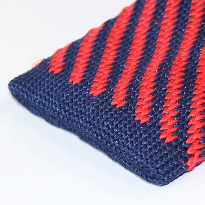 Новые полосатые трикотажные Для мужчин S галстуки полиэстер трикотажный галстук