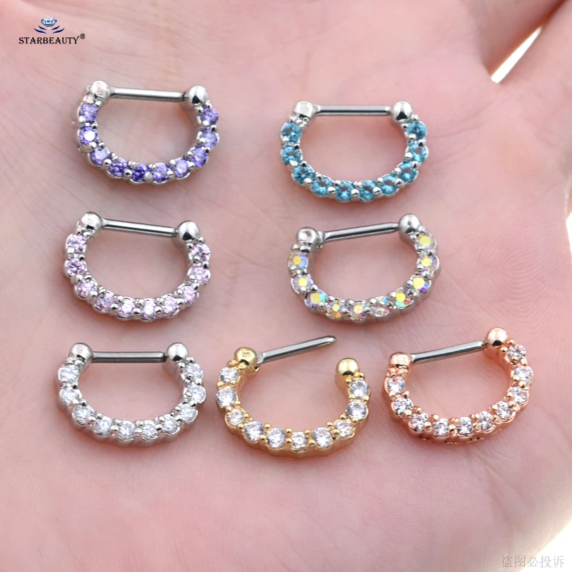 Starbeauty 1 шт./лот Bijoux Moon кольцо для носа кольцо перегородка кликер кольца Спираль пирсинг для пупка пирсинг носа Oreja пирсинг уха ювелирные изделия