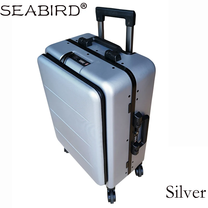 SEABIRD, 20 дюймов, 24 дюйма, алюминиевая рама, чемодан для путешествий, чемодан для переноски, тяга, чемодан на колесиках, чемодан на колесиках
