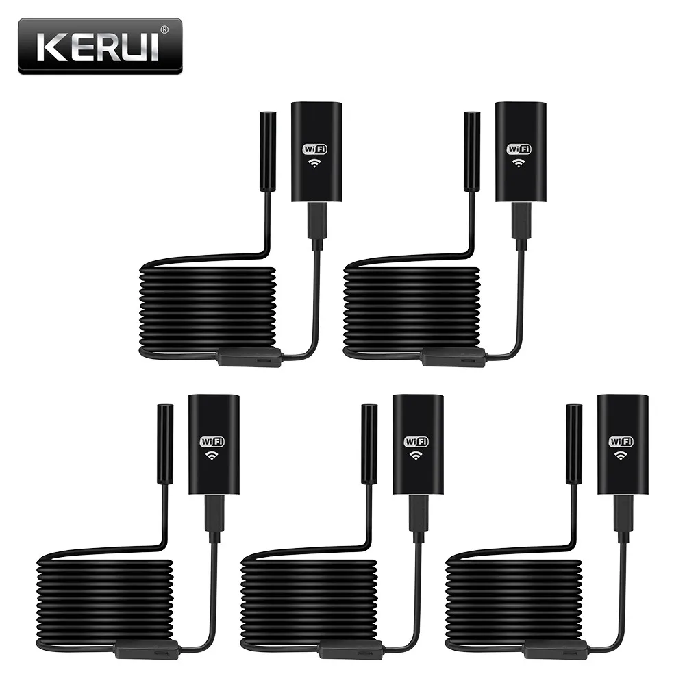 Оптовая продажа KERUI эндоскоп камера Водонепроницаемый Wifi USB мягкий провод 8 мм
