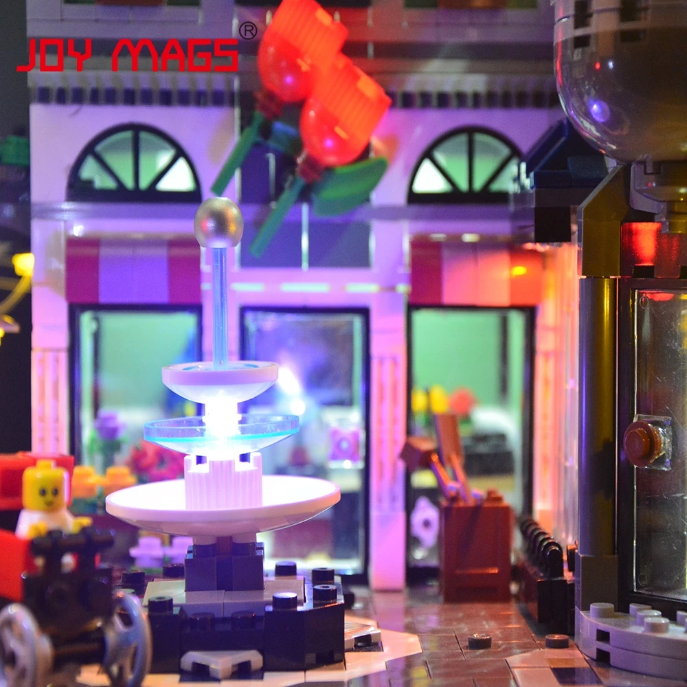 Набор светодиодсветильник льников JOY MAGS для конструктора 10255 сборка квадратов