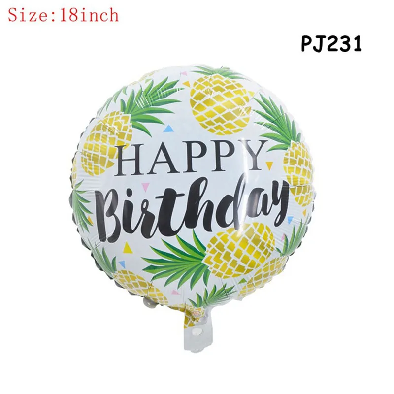 1pc 18inch Pineapple Одноразовая тарелка с фламинго, набор свадебной посуды, бумажный стаканчик, украшение для дня рождения, детский фламинго, ананас, принадлежности для душа - Цвет: 1pc 18inch Pineapple