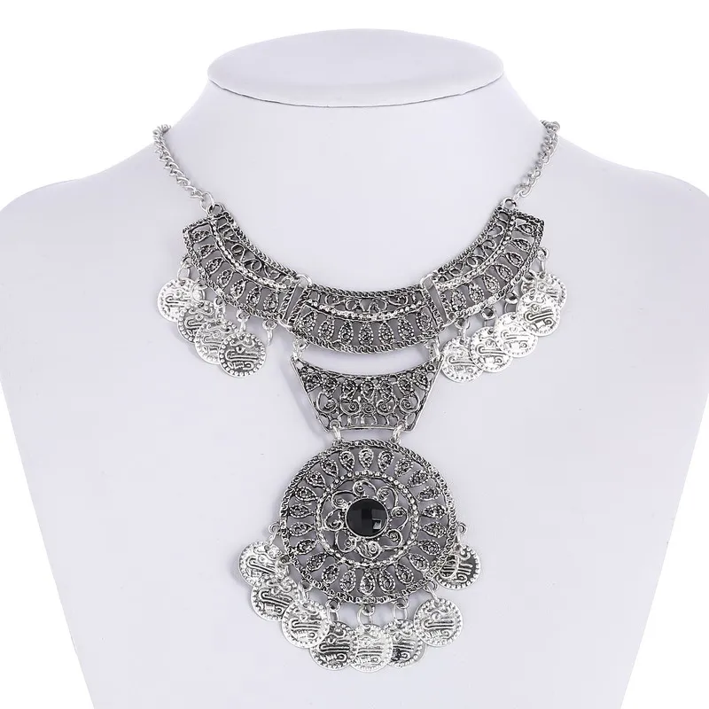 Женское ожерелье с подвеской ZOSHI Gypsy богемное винтажное в турецком стиле|necklace women