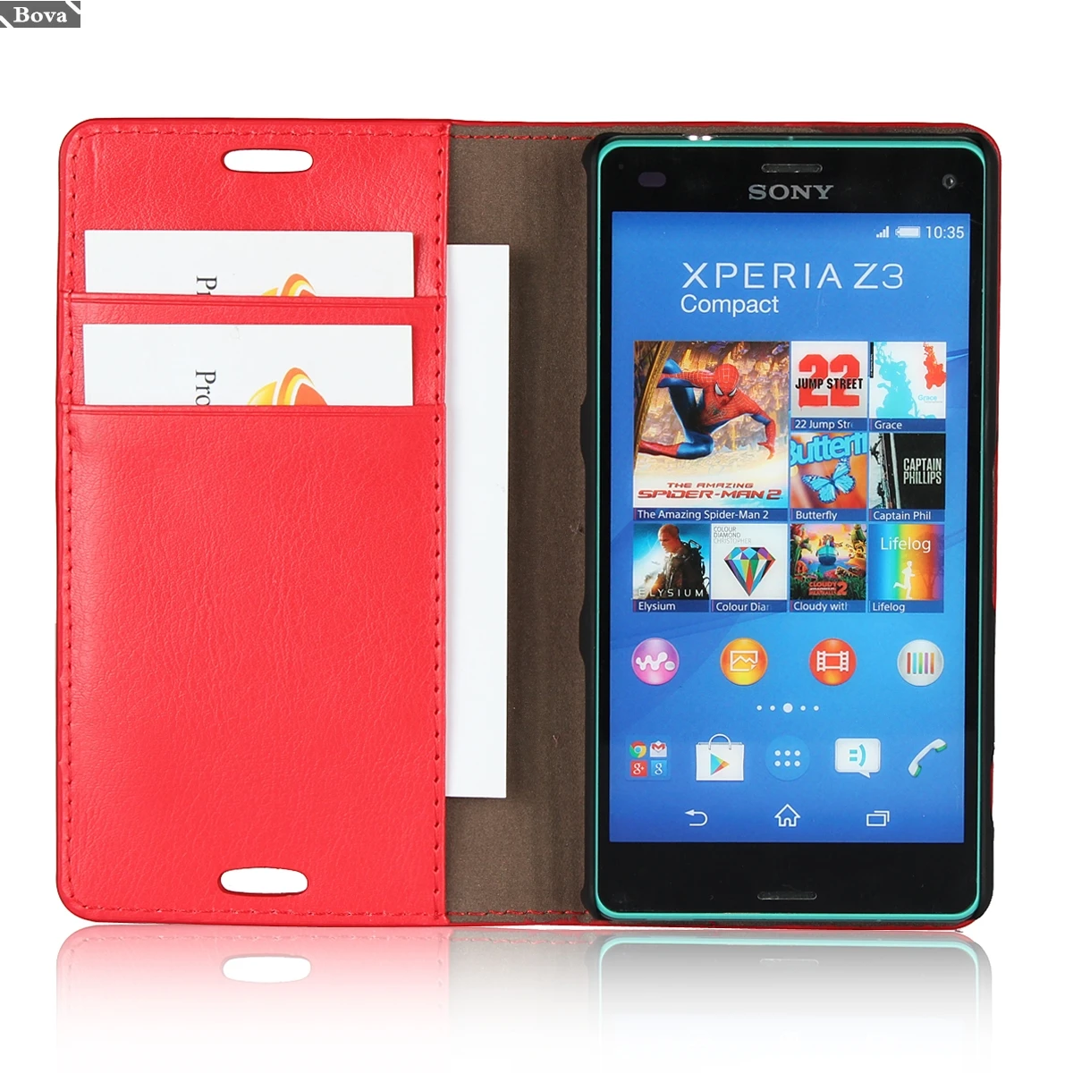 Z3 Compact сумка люкс бумажник чехол для sony Xperia Z3 Compact D5833 Премиум кожаный чехол откидной Чехол coque fundas