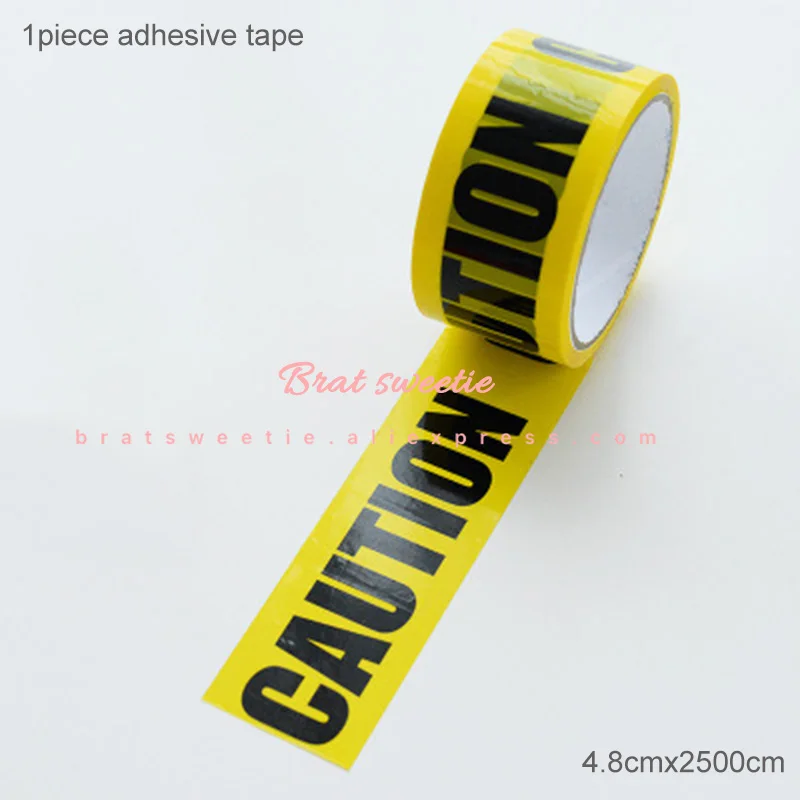 CAUTION tape Строительные вечерние экскаватор Дети Мальчики тематические праздничные товары для дня рождения бумажные тарелки одноразовые трубочки Посуда украшения - Цвет: CAUTION tape