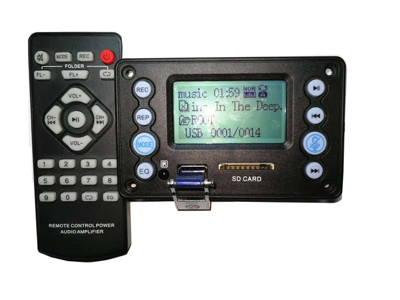 Цифровой ЖК декодер Bluetooth 4 2 MP3 WAV WMA APE FM радио дисплей USB плеер запись усилителя 5